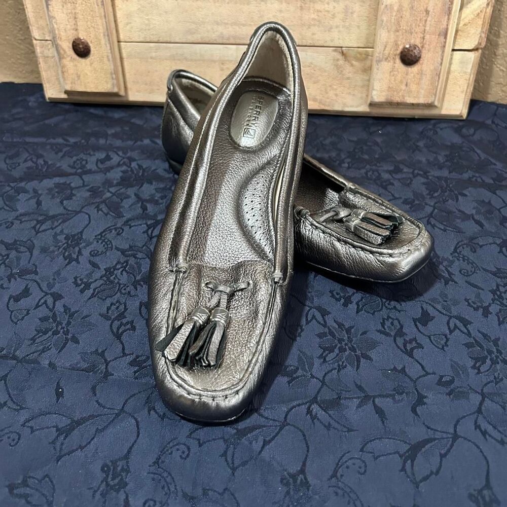 Sperry Women's Silver Loafers